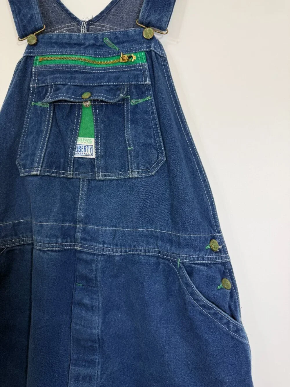 Vintage Liberty Denim Bib Overalls Mens Carpenter 44x30 Workwear Streetwear Y2K